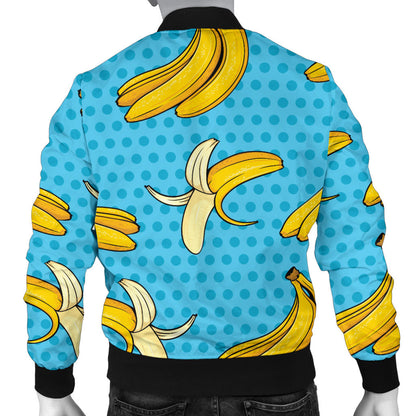 Banana Pattern Print Design BA08 Men Bomber Jacket