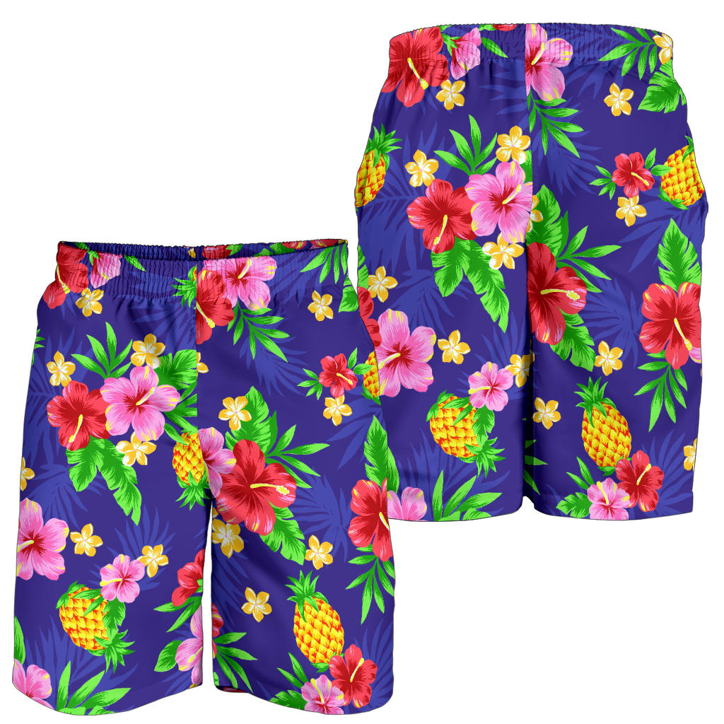 Hawaiian Themed Pattern Print Design H05 Mens Shorts