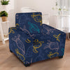 Sea Turtle Baby Print Armchair Slipcover