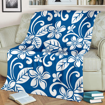 Plumeria Pattern Print Design PM013 Fleece Blanket