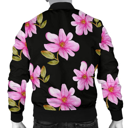 Magnolia Pattern Print Design MAG06 Men Bomber Jacket