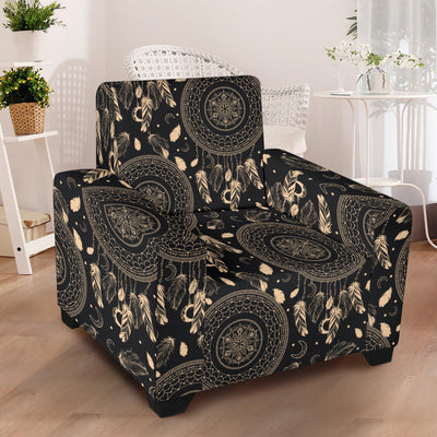 Dream Catcher Mandala Boho Moon Armchair Slipcover