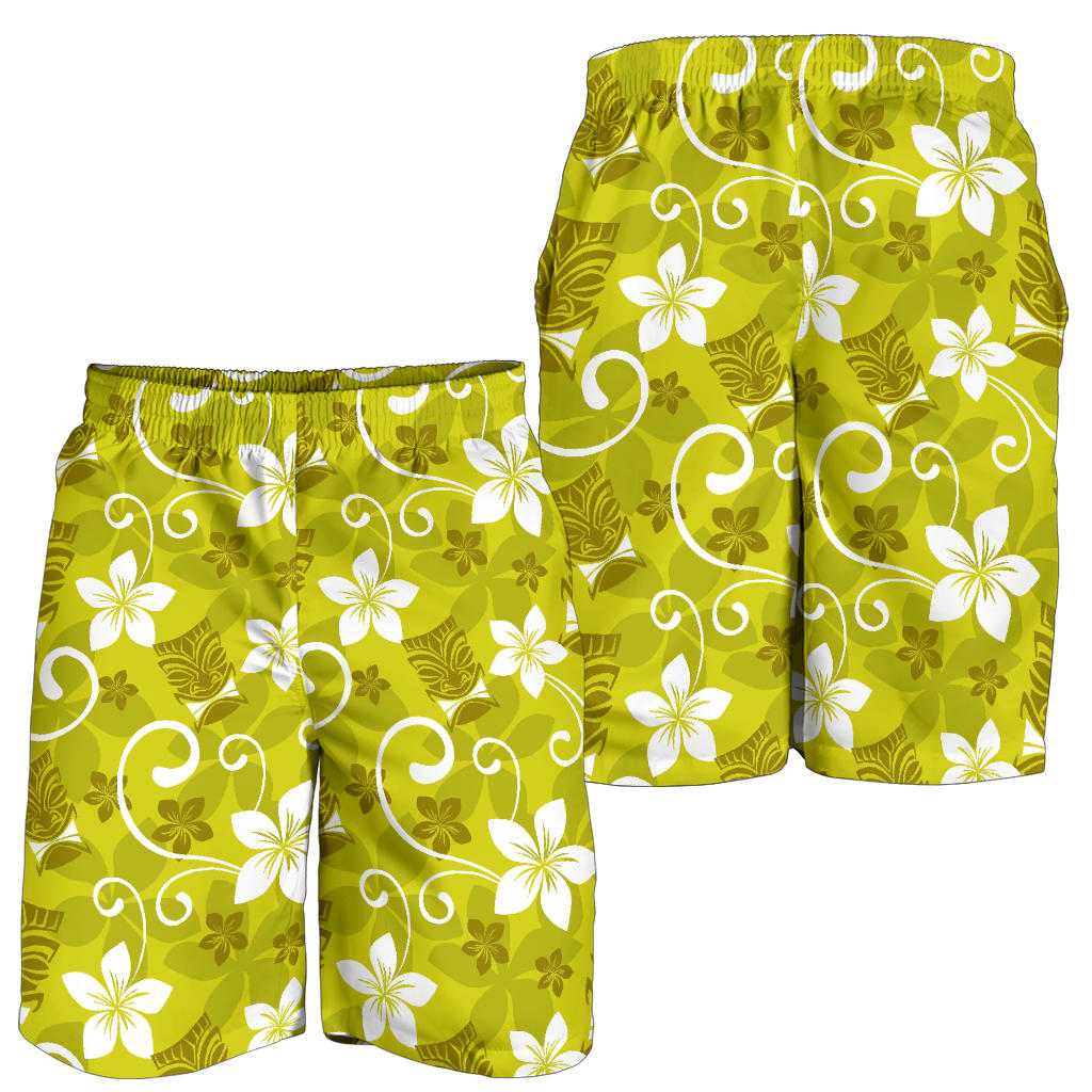 Hawaiian Themed Pattern Print Design H019 Mens Shorts