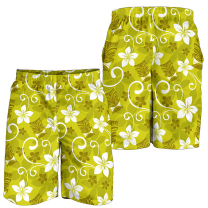 Hawaiian Themed Pattern Print Design H019 Mens Shorts