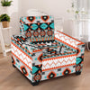 Tribal Aztec Indians pattern Armchair Slipcover