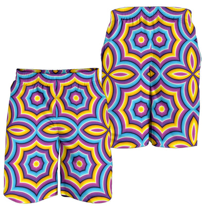 Optical illusion Pattern Print Design A03 Mens Shorts
