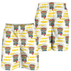 Tiki Smile Symbol Print Pattern Mens Shorts