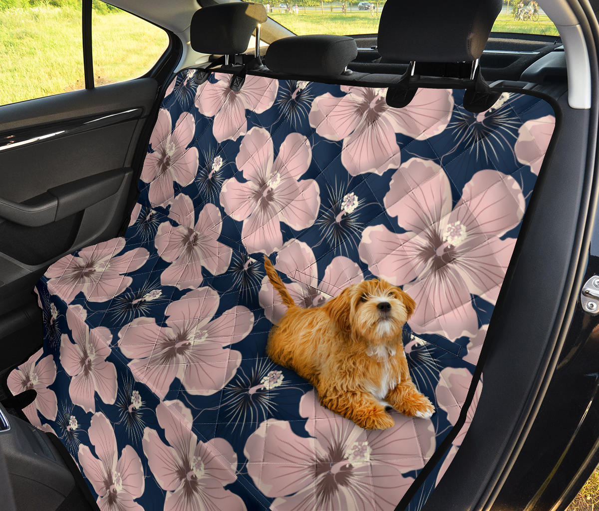 Plumeria Pattern Print Design PM018 Rear Dog  Seat Cover