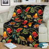 Tulip Boho Pattern Print Design TP09 Fleece Blanket