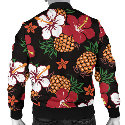 Hawaiian Themed Pattern Print Design H013 Men Bomber Jacket