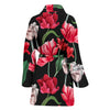 Tulip Pattern Print Design TP08 Women Bathrobe