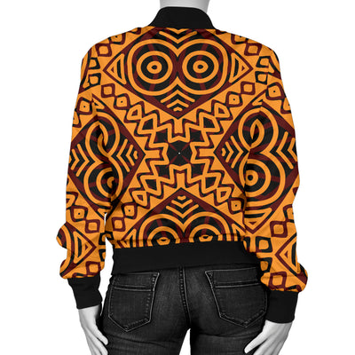 African Pattern Print Design 05 Women's Bomber Jacket