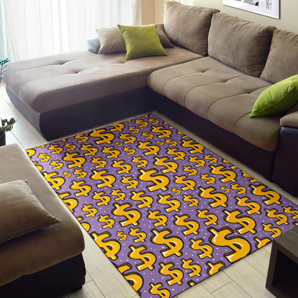 Dollar Pattern Print Design DO01 Area Rugs