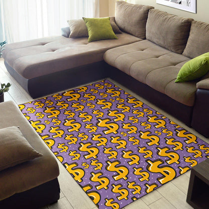 Dollar Pattern Print Design DO01 Area Rugs