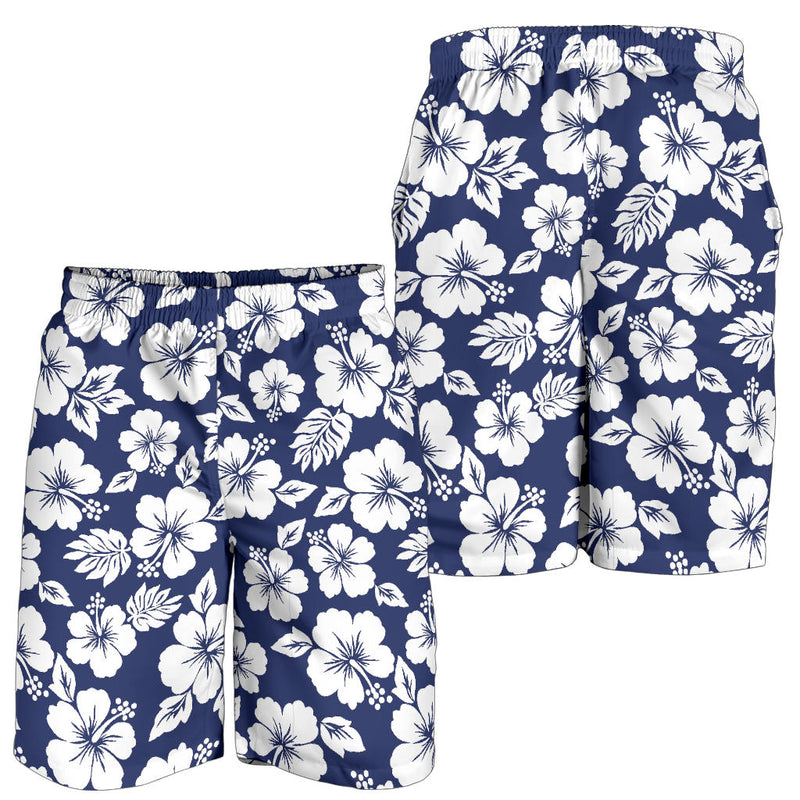 Hibiscus Pattern Print Design HB012 Mens Shorts