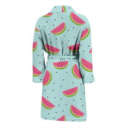 Watermelon Pattern Print Design WM06 Men Bathrobe