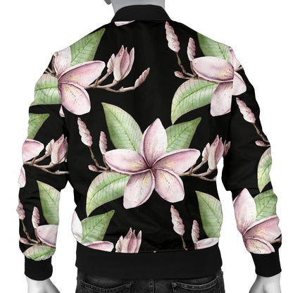 Plumeria Pattern Print Design PM02 Men Bomber Jacket