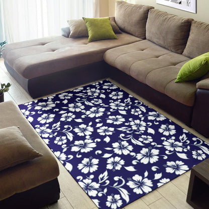 Hibiscus Pattern Print Design HB010 Area Rugs