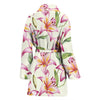 Lily Pattern Print Design LY011 Women Bathrobe