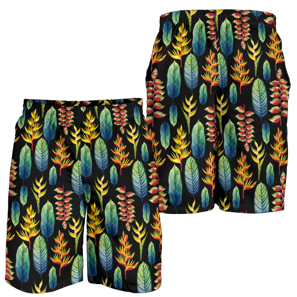Heliconia Pattern Print Design HL03 Mens Shorts