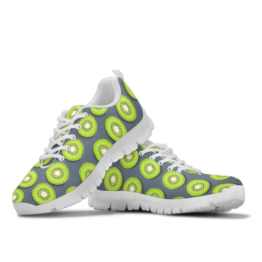 Kiwi Pattern Print Design KW06 Sneakers White Bottom Shoes