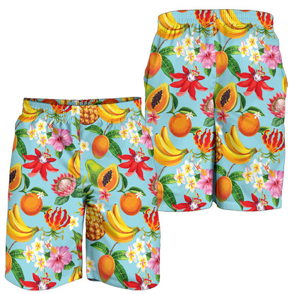 Tropical Fruits Pattern Print Design TF01 Mens Shorts