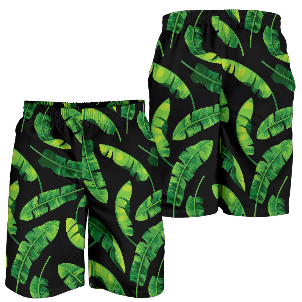 Banana Leaf Pattern Print Design BL02 Mens Shorts