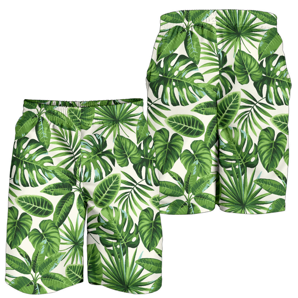 Tropical Flower Pattern Print Design TF013 Mens Shorts