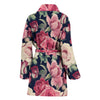 Rose Pattern Print Design RO05 Women Bathrobe