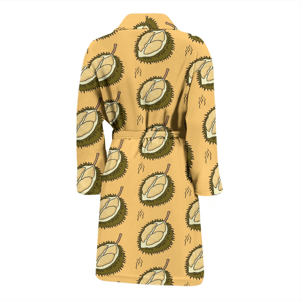Durian Pattern Print Design DR02 Men Bathrobe