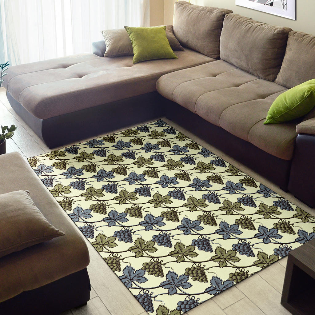Grape Pattern Print Design GP03 Area Rugs