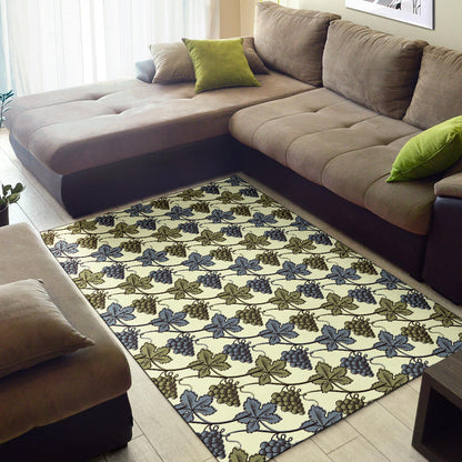 Grape Pattern Print Design GP03 Area Rugs