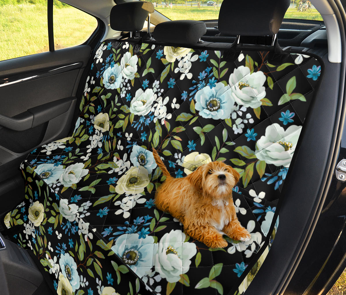 Anemone Pattern Print Design AM03 Rear Dog  Seat Cover