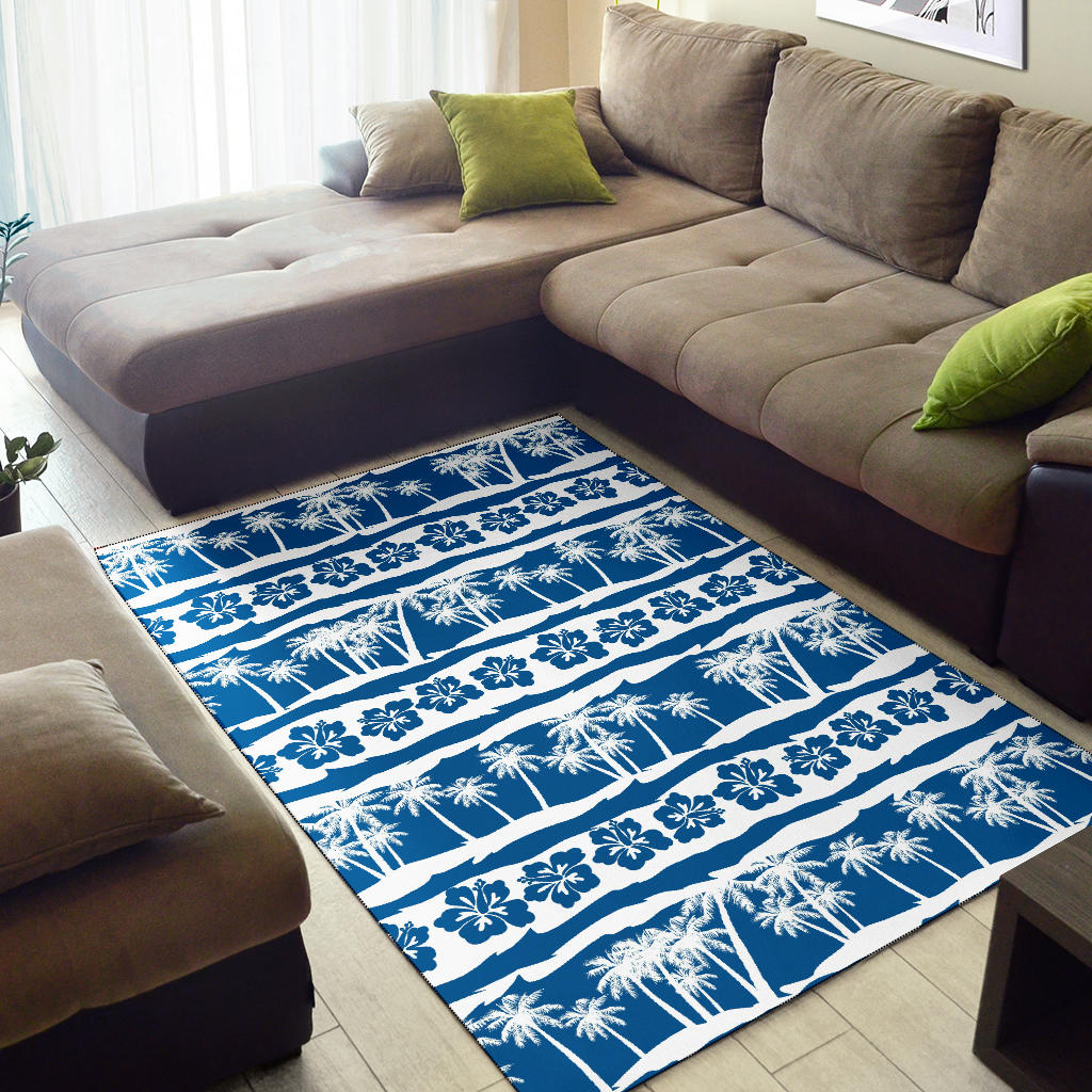Hawaiian Themed Pattern Print Design H021 Area Rugs