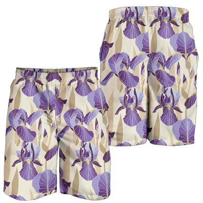 Iris Pattern Print Design IR02 Mens Shorts