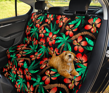 Hawaiian Themed Pattern Print Design H022 Rear Dog  Seat Cover