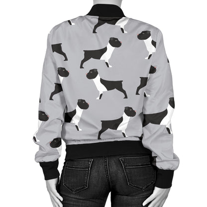 Boxers Pattern Print Design 01 Women's Bomber Jacket