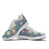 Hibiscus Pattern Print Design HB033 Sneakers White Bottom Shoes