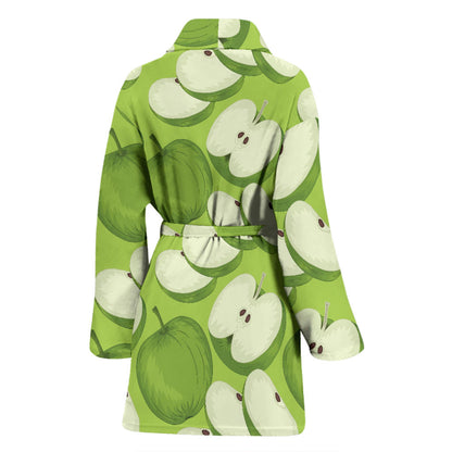 Apple Pattern Print Design AP010 Women Bathrobe