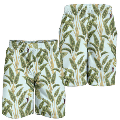 Banana Leaf Pattern Print Design BL03 Mens Shorts
