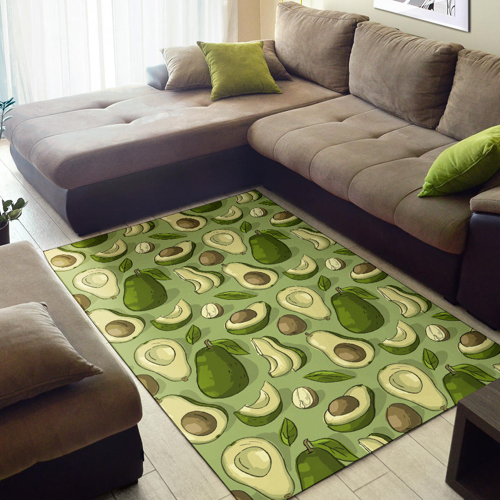 Avocado Pattern Print Design AC03 Area Rugs