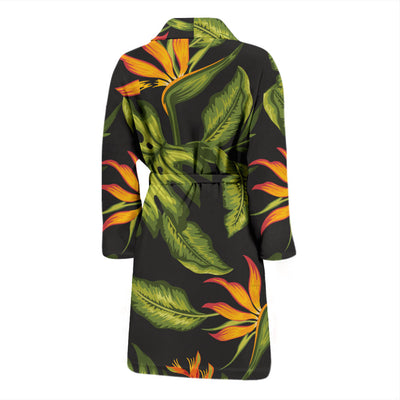 Bird Of Paradise Pattern Print Design BOP013 Men Bathrobe