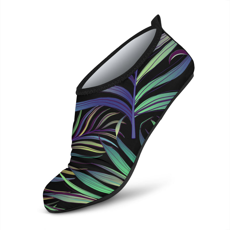 Tropical Palm Leaves Pattern Brightness Aqua Water Shoes