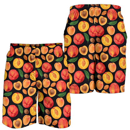 Peach Pattern Print Design A02 Mens Shorts