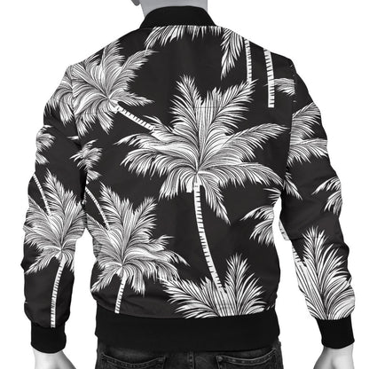 Palm Tree Pattern Print Design PT03 Men Bomber Jacket