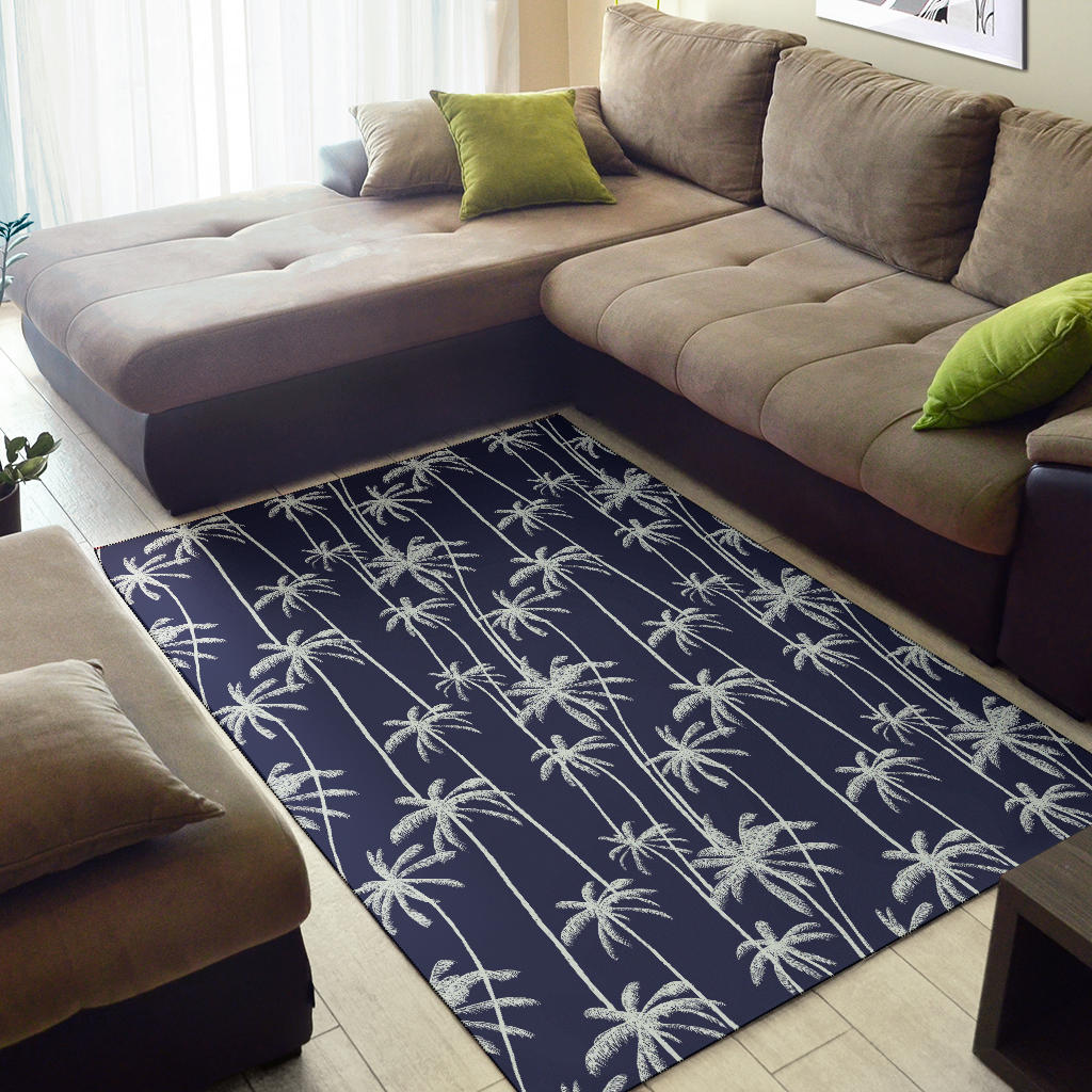 Palm Tree Pattern Print Design PT06 Area Rugs