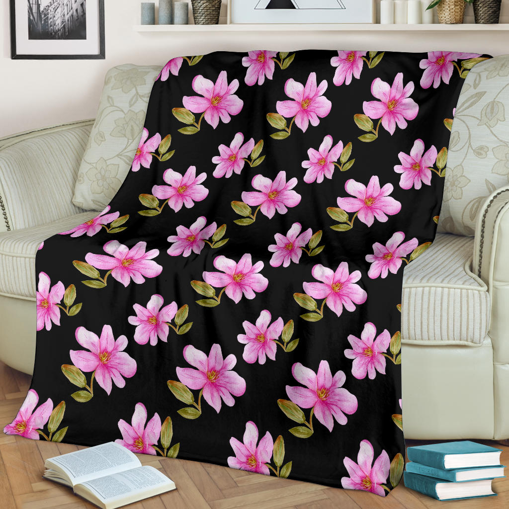 Magnolia Pattern Print Design MAG06 Fleece Blanket