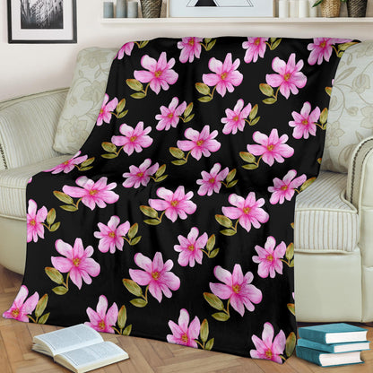 Magnolia Pattern Print Design MAG06 Fleece Blanket