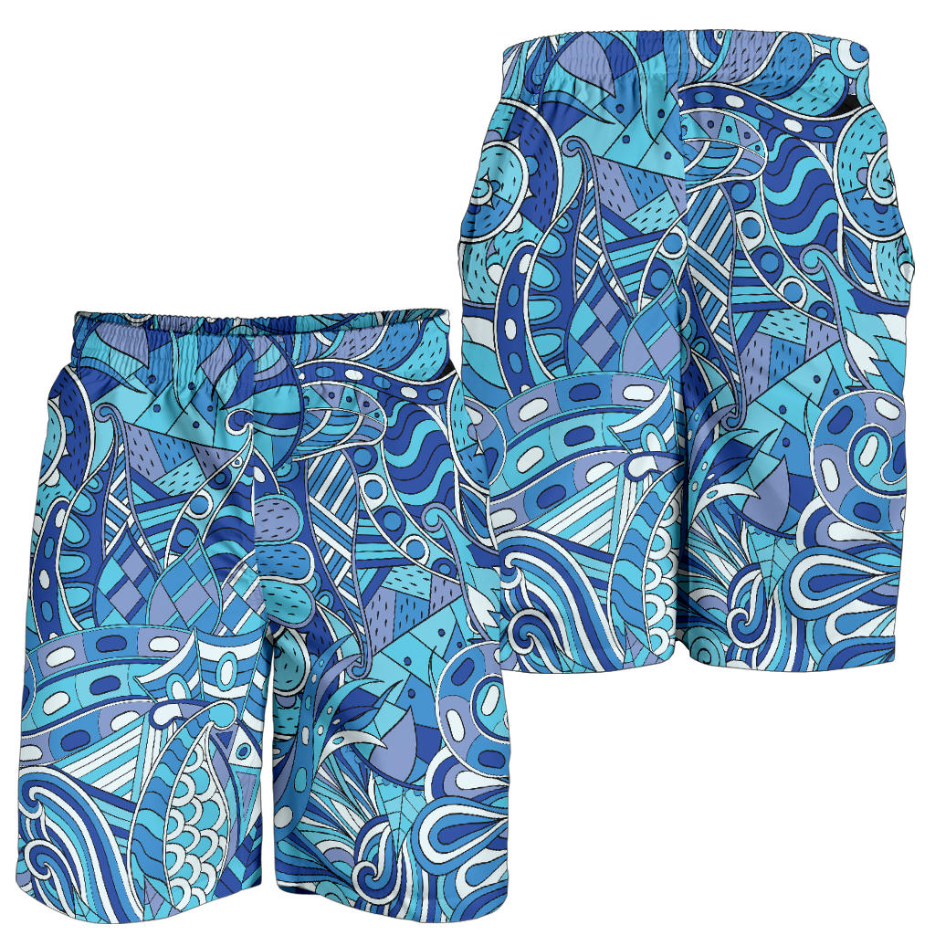Funky Retro Pattern Print Design A02 Mens Shorts