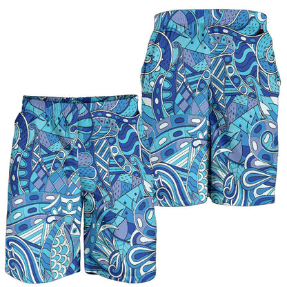 Funky Retro Pattern Print Design A02 Mens Shorts